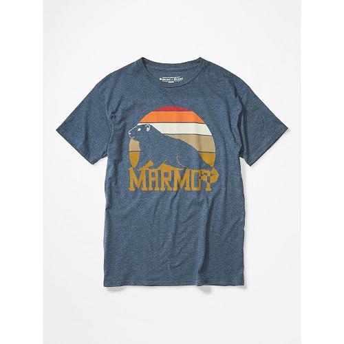 Marmot Dawning T-Shirts For Mens Navy ESN104938